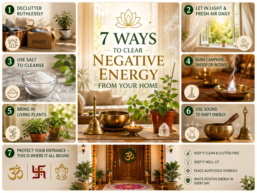 7 ways to clean negative energy from your home